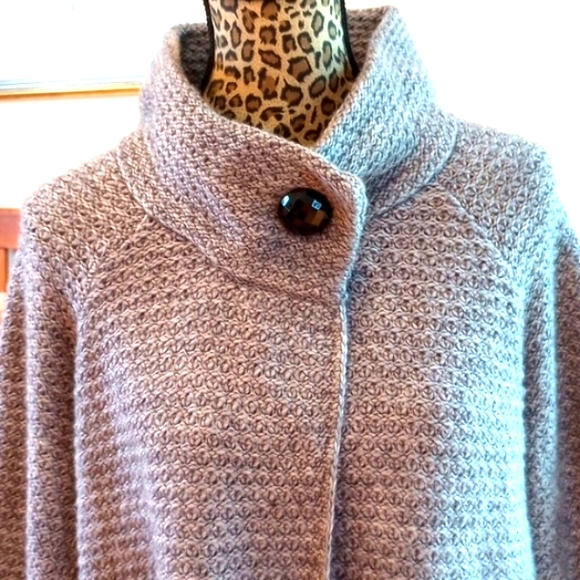 Carroll Reed Woman's Cardigan Sweater 3/4 Sleeve Size:1X Color:Gray - Picture 5 of 10